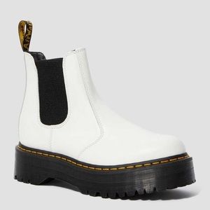 White Dr Martens Chelsea Boot